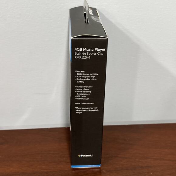 NEW - Polaroid PMP120-4BL Built-In Sports Clip Touch Screen Mp3 Player - Picture 5 of 9